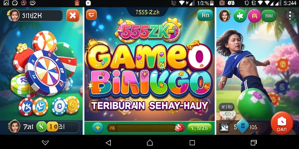 Tampilan menarik dari gameplay Bingo di 555ZK.