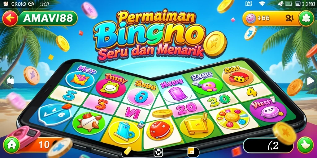 Tampilan gameplay Bingo yang seru di AMAVI88.