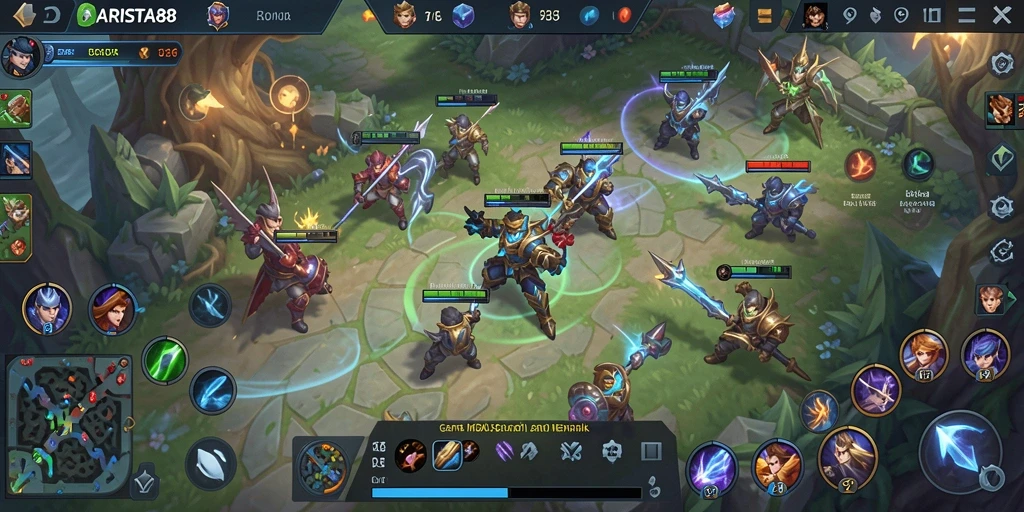 Gameplay ARISTA88 yang seru dan kompetitif di arena MOBA