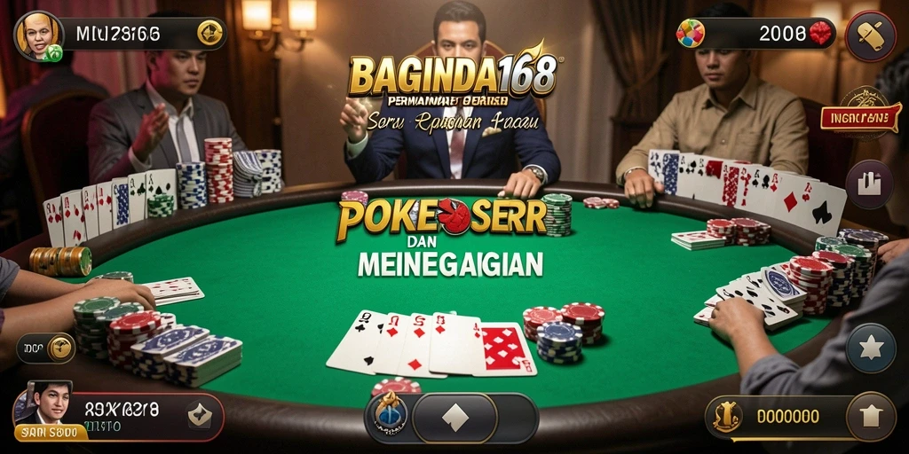Tampilan gameplay Poker di BAGINDA168 yang mengasyikkan.