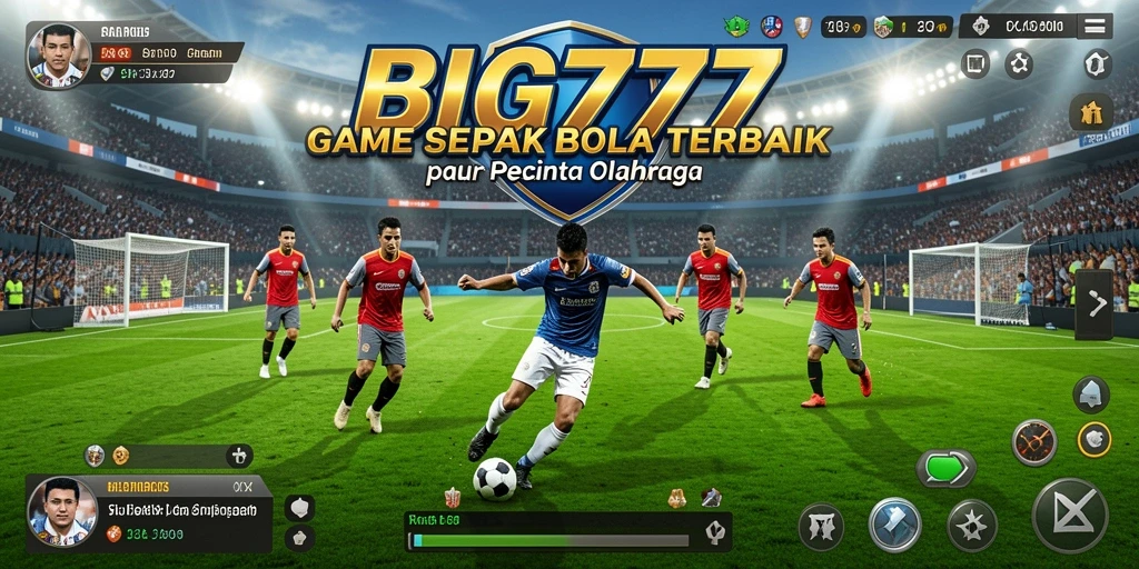 Gameplay seru BIG777 saat bertanding di lapangan sepak bola.