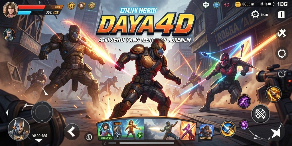 Tampilan gameplay menegangkan dari DAYA4D yang memacu adrenalin.