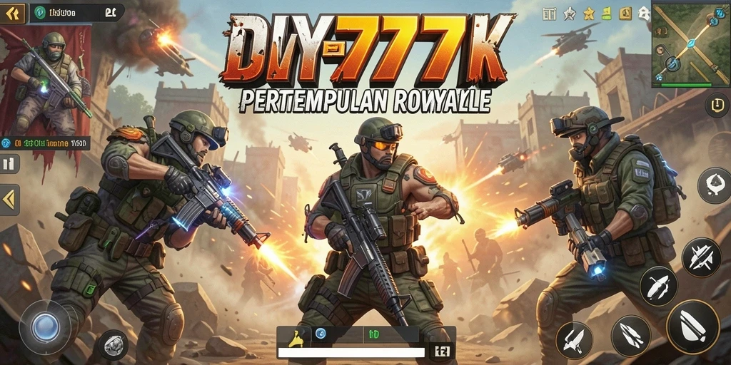 Screenshot menampilkan aksi intens di pertempuran DY777.