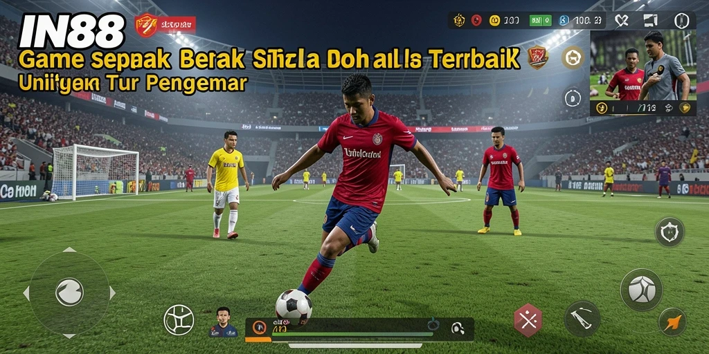 Tampilan saat pertandingan di IN88 menampilkan aksi sepak bola yang mendebarkan.