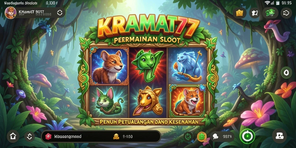 Tampilan gameplay KRAMAT77 dengan efek visual yang menawan.