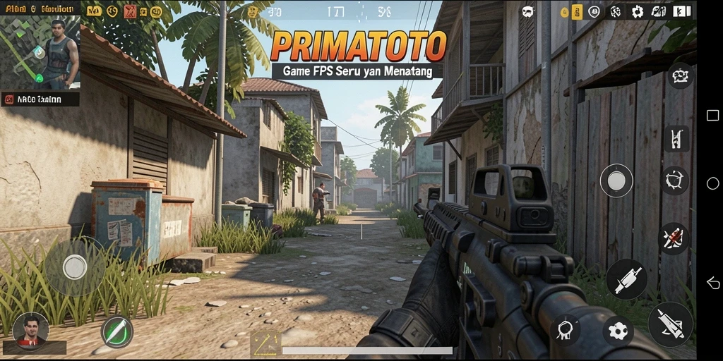 Tampilan gameplay menarik dalam PRIMATOTO dengan aksi intens.