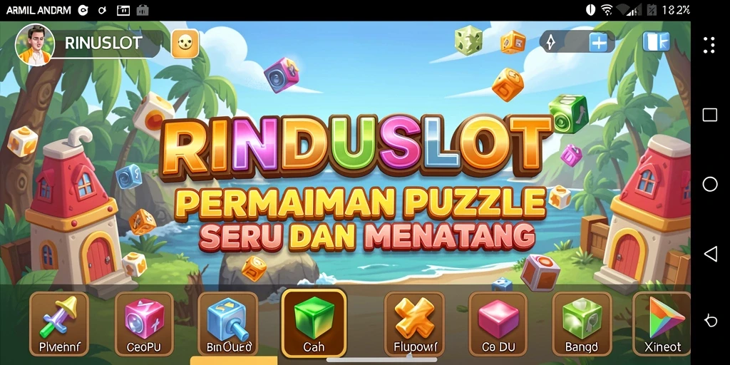 Tampilan gameplay RINDUSLOT yang seru dan menantang.