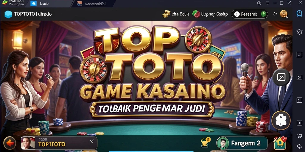 Tampilan gameplay seru dengan dealer langsung di TOP1TOTO.